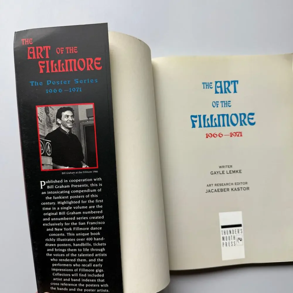 The Art of the Fillmore The Poster Series 1966 to 1971 Bill Graham 1999 Book